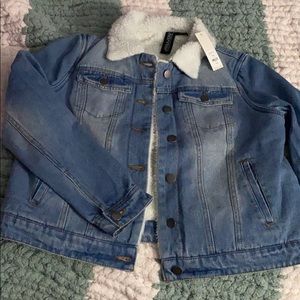 jean jacket furry inside